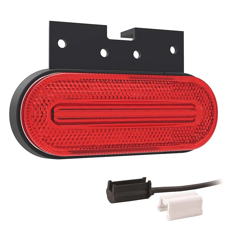 LED Positionsljus röd 12-24V 1,5mm². kontakt