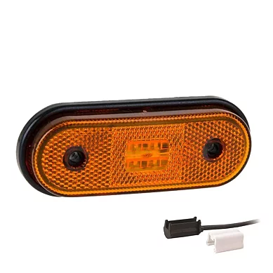 LED Positionsljus orange 12-24V 1.5mm². fäste