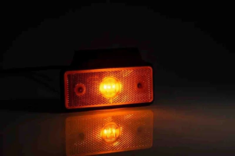 LED Positionsljus orange 12-24V 50cm. kabel - 2
