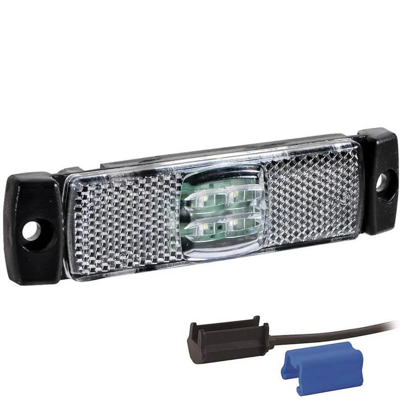 LED marker light white 12-24v 0.75mm². connector