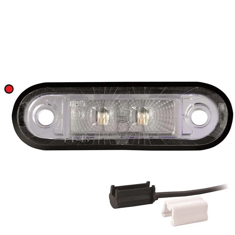 LED Posisjonslys rød 12-24V 1,5mm². kontakt