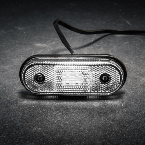 LED Positionsljus vit 12-24V 0.75mm². kontakt - 2