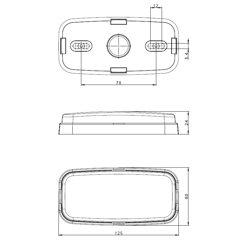 LED marker light white 12-24v 1.5mm². connector - 2