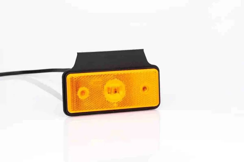 LED Posisjonslys orange med feste 12-24V 50cm kabel + 1,5mm² kontakt.