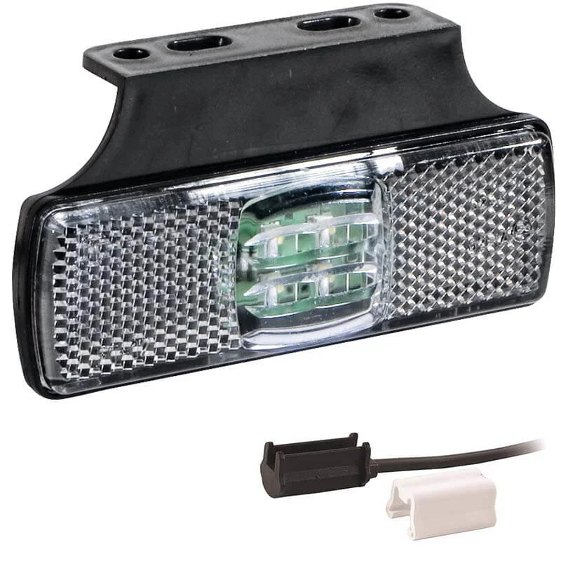LED Positionsljus vitt 12-24V 1.5mm². kontakt - 2