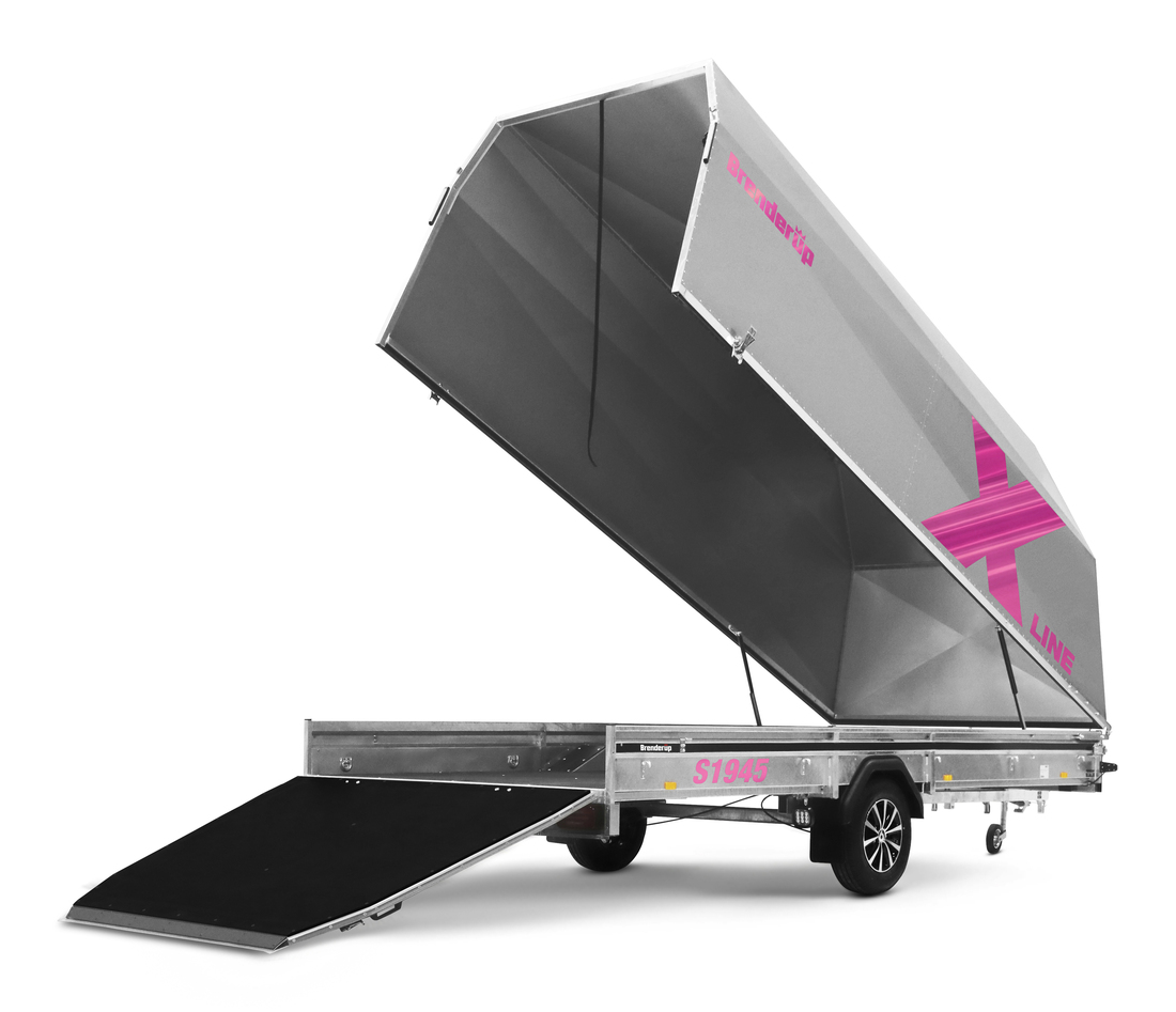 Brenderup Snöskotersläp X-line Silver Aurora Pulse Inline 450L 1240 kg - 3