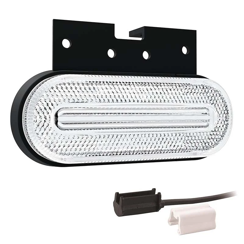 LED Positionsljus vitt 12-24V 1.5mm². kontakt