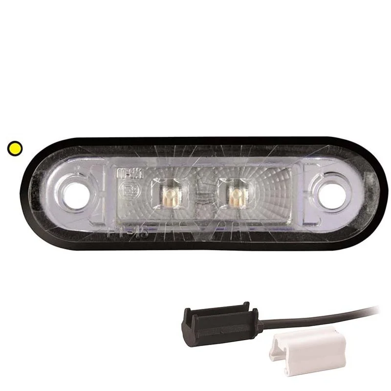 LED Posisjonslys oransje 12-24V 1.5mm². feste