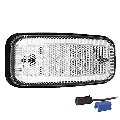 LED Posisjonslys hvit 12-24V 0.75mm². kontakt