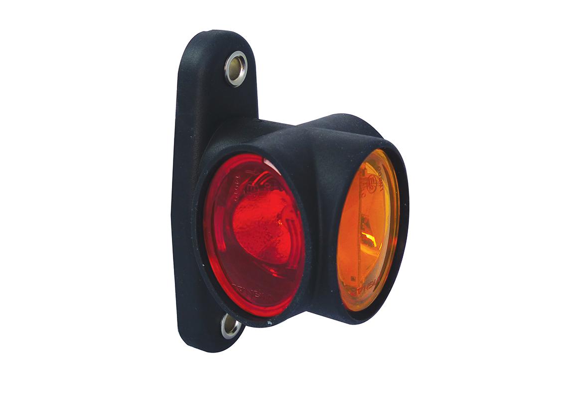 Vignal FA3 LED - End luz de contorno symmetrical LED 12/24V cristal + vermelho + âmbar