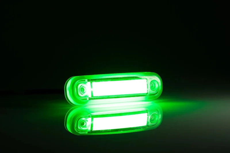 LED Posisjonslys grønn 12/36V 0,15m kabel - 2