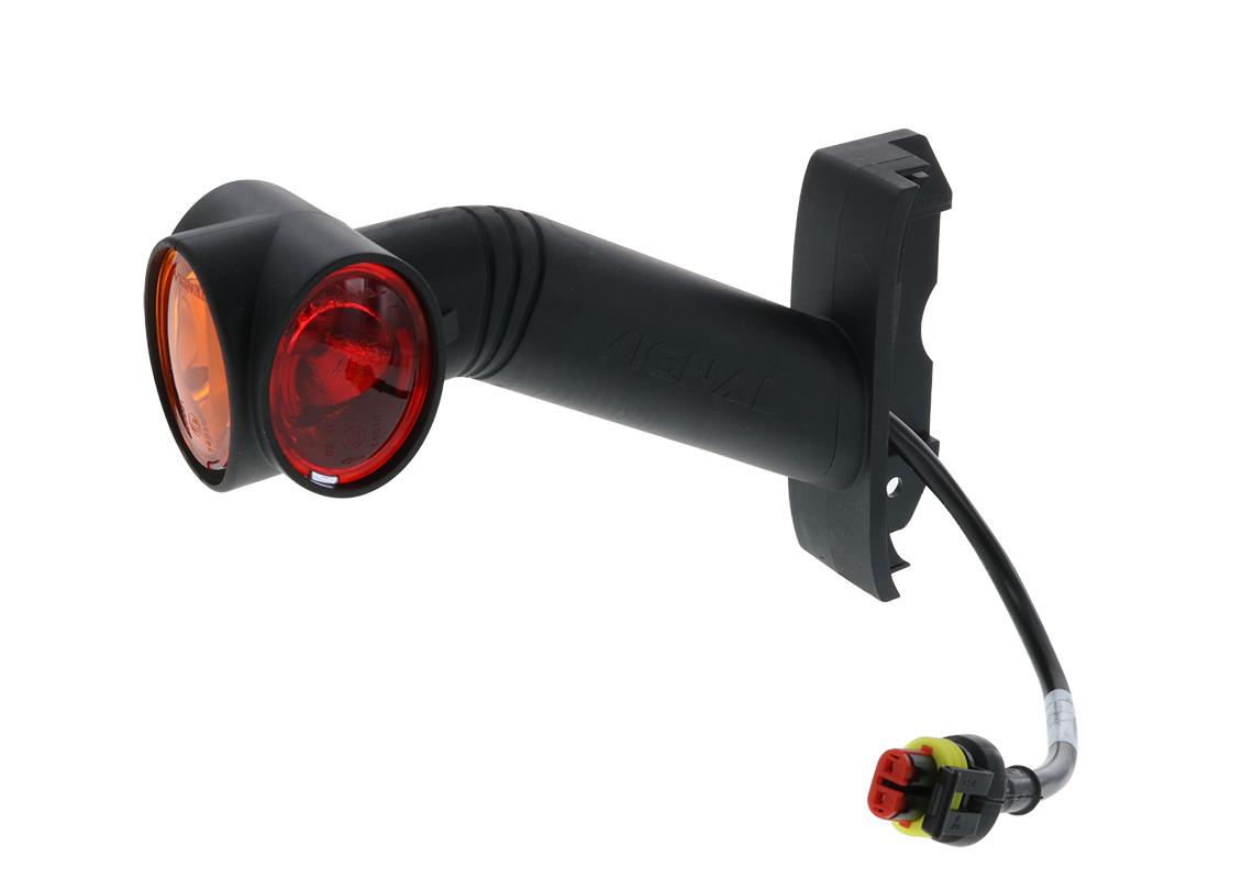 Vignal FA3 LC12 LED - End luz de contorno LED esquerdo side 12/24V cristal + vermelho + âmbar