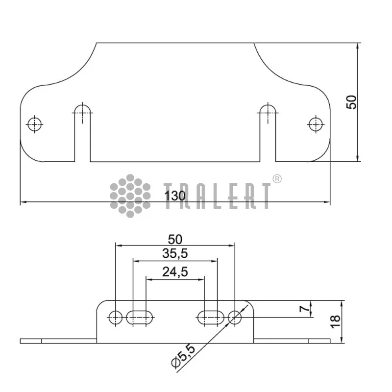 Mounting bracket 100 series marker light - 2