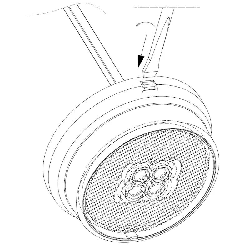 LED Positionsljus röd 12-24V 50cm. kabel - 6