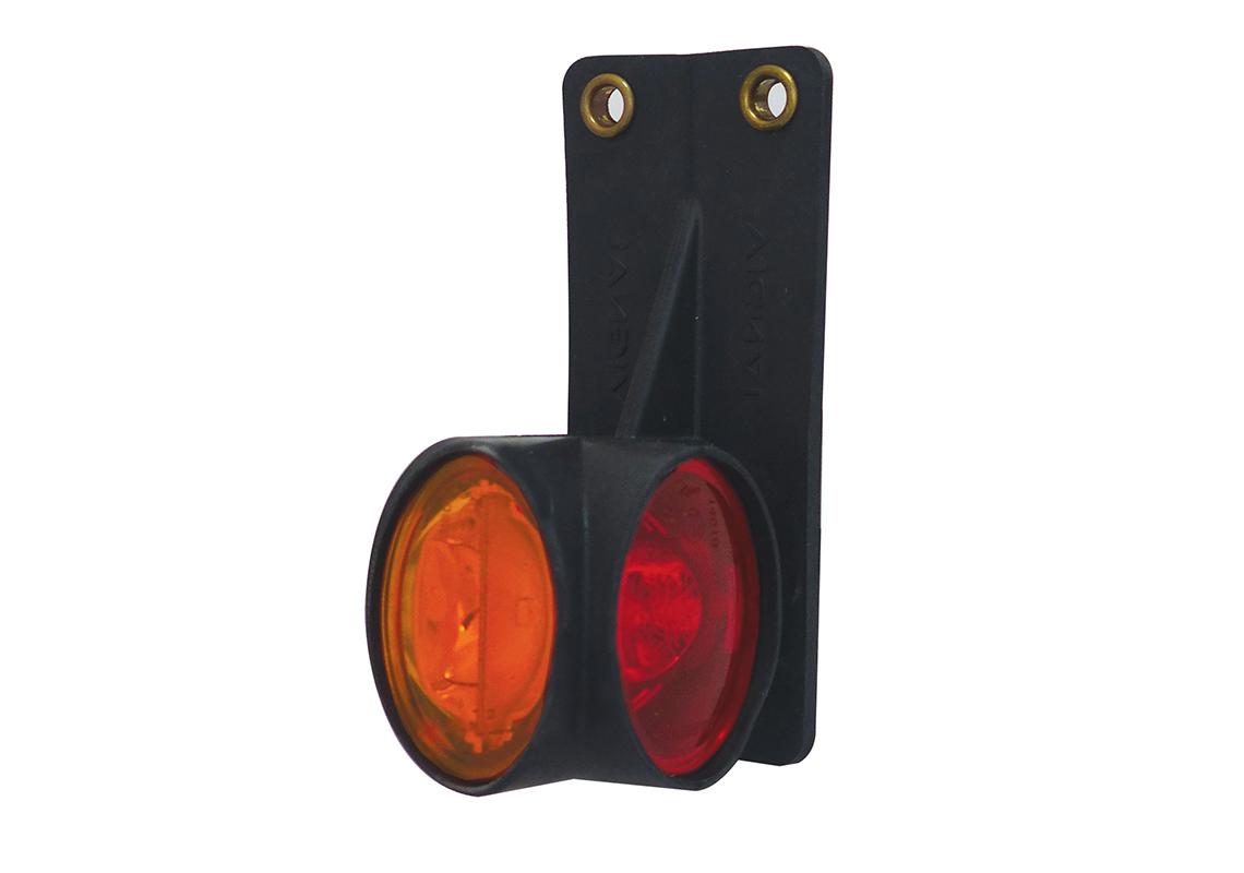 Vignal FA3 LED - Links End Umrissleuchte LED 12/24V cristal + rot + amber