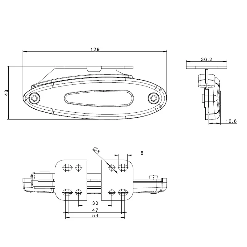 LED marker light amber 12-24v 50cm. cable - 6