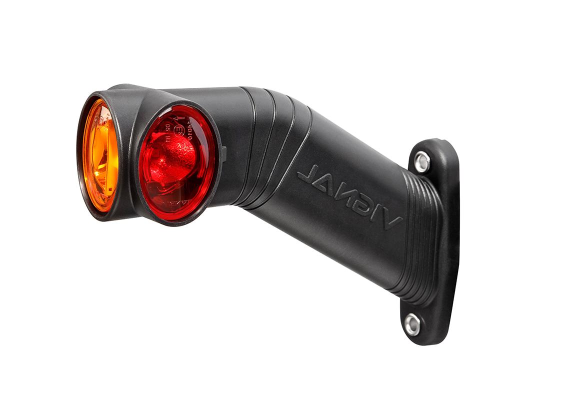 Vignal FA3 LED - Gauche End feu de gabarit LED 12/24V cristal + rouge + ambre