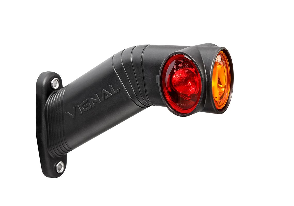 Vignal FA3 LED - Rechts End contourlicht LED 12/24V cristal + rood + amber