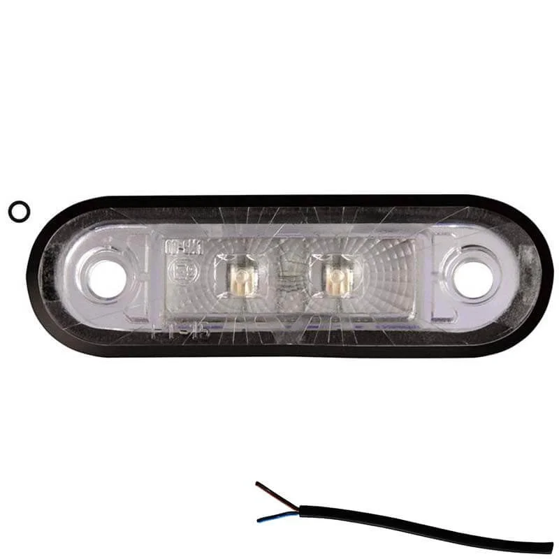 LED marker light white 12-24v 50cm. cable