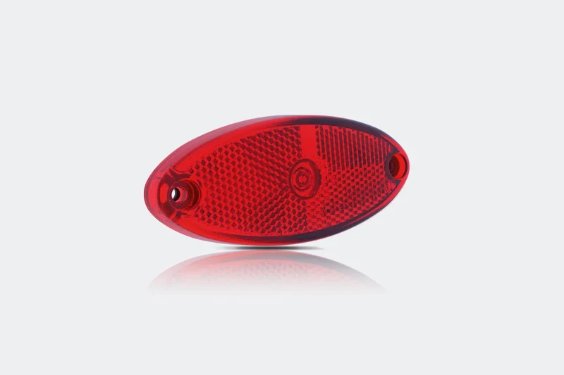 LED marker light oval red 12-24v 50cm. cable
