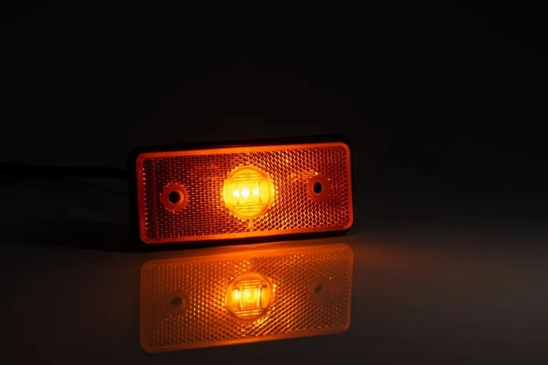 LED marker light amber 12-24v 50cm. cable with 1.5mm². connector - 2