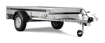 Brenderup Lågbyggd flakvagn Serie L Bromsad 1250 kg
