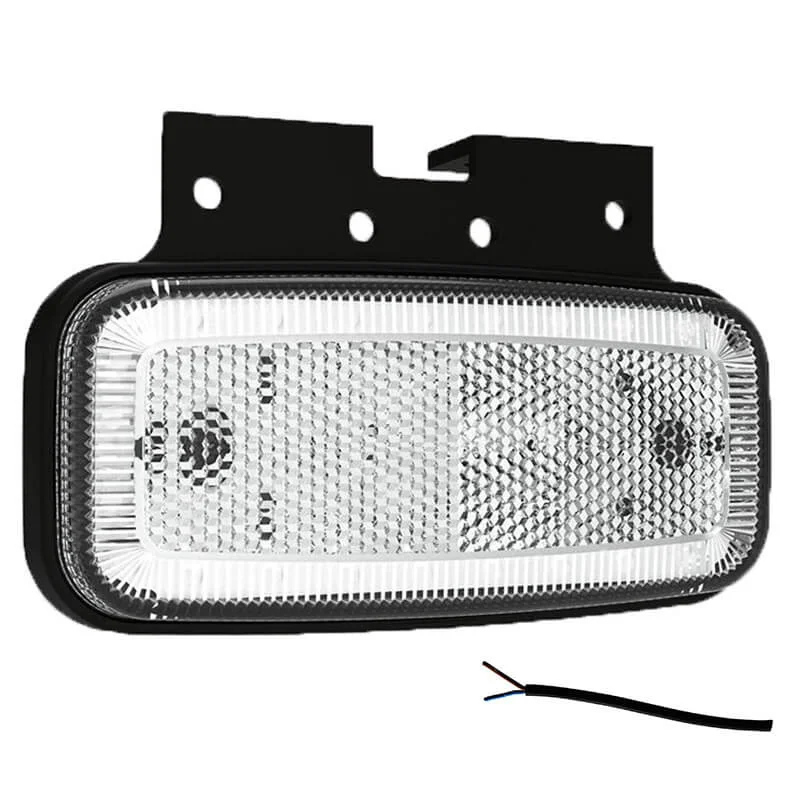 LED Positionsljus vit 12-24V 50cm. kabel