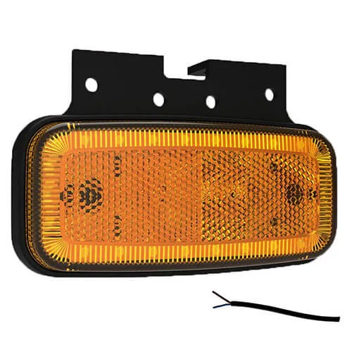 LED Posisjonslys oransje 12-24V 50cm kabel.