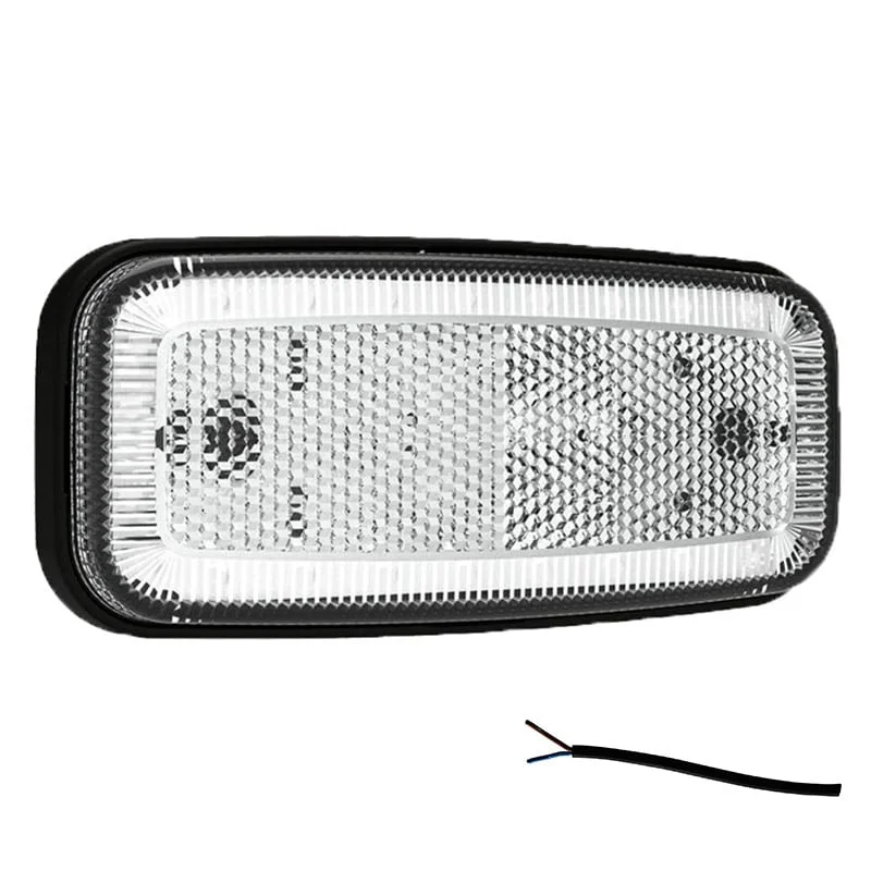 LED marker light white 12-24v 50cm. cable