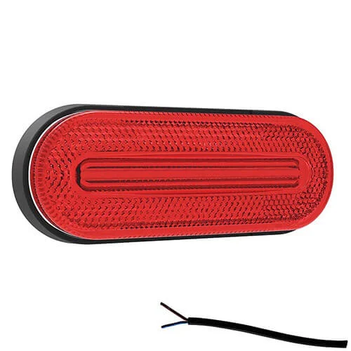 LED Posisjonslys rød 12-24V 50cm kabel.