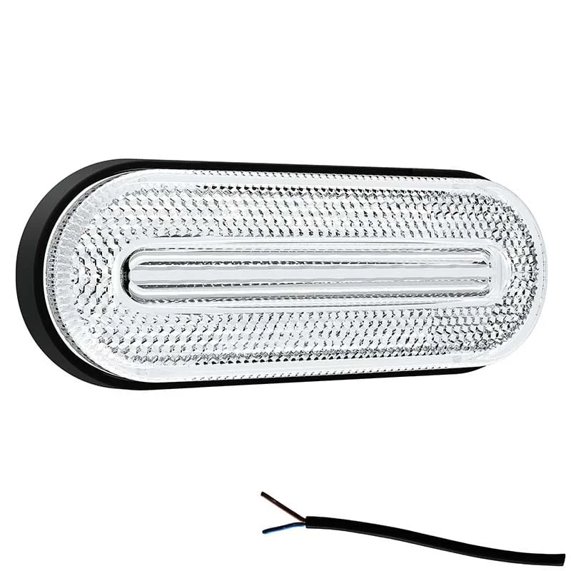 LED marker light white 12-24v 50cm. cable