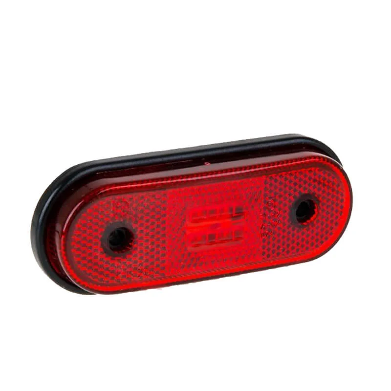 LED Posisjonslys rød 12-24V 50cm kabel. - 8