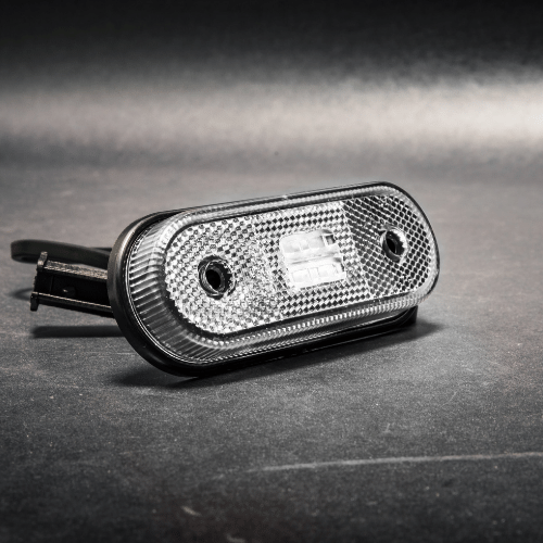 LED marker light white 12-24v 50cm. cable - 3