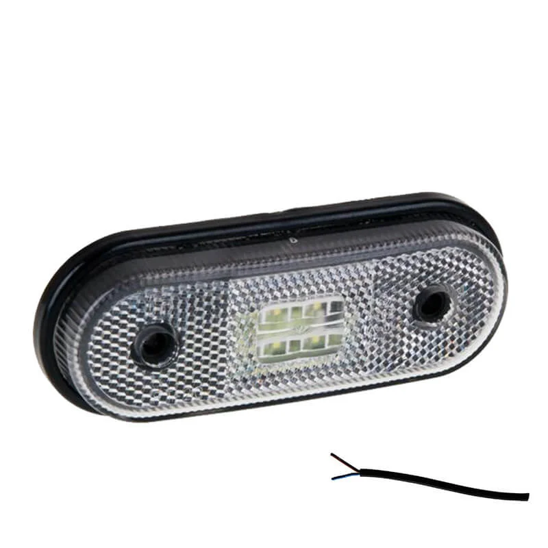 LED marker light white 12-24v 50cm. cable