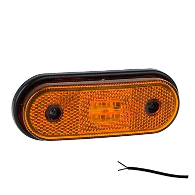 LED Positionsljus orange 12-24V 50cm. kabel