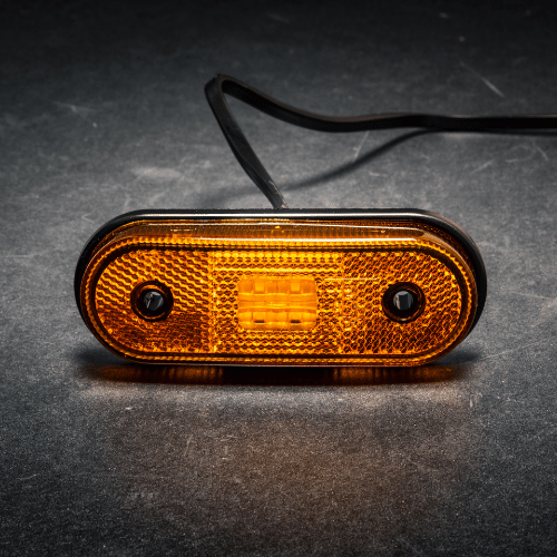 LED Positionsljus orange 12-24V 50cm. kabel - 3