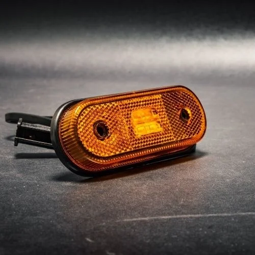 LED Positionsljus orange 12-24V 50cm. kabel - 6