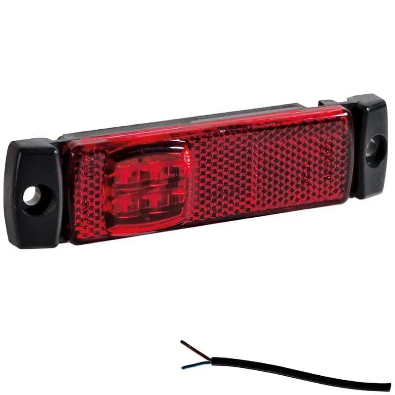 LED marker light red 12-24v 50cm. cable