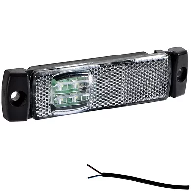LED Positionsljus vit 12-24V 50cm. kabel