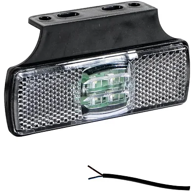 LED Posisjonslys hvit 12-24V 50cm kabel.