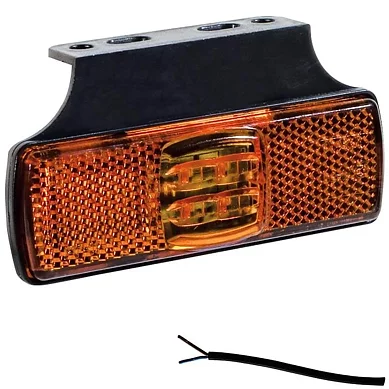 LED Positionsljus orange 12-24V 50cm. kabel