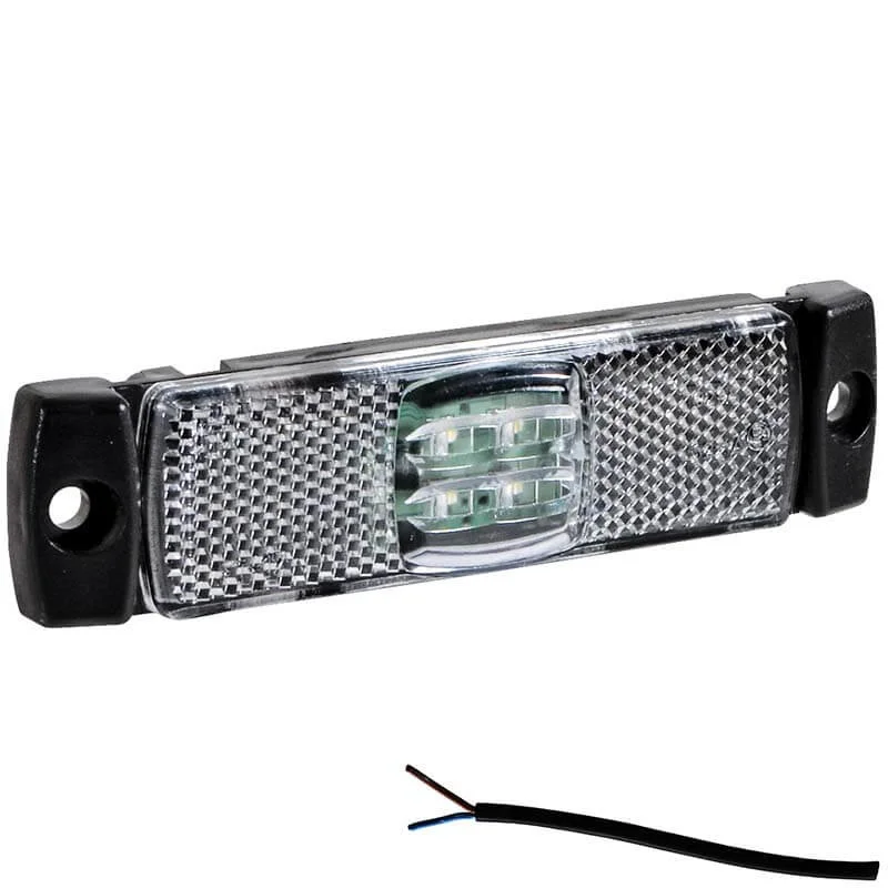 LED marker light white 12-24v 50cm. cable