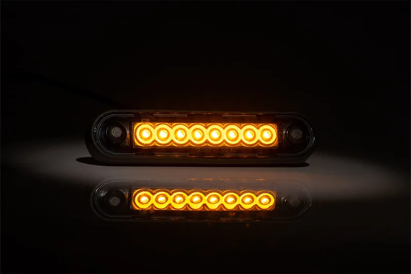 LED Posisjonslys/mørkt langt oransje 12-24V 0,15m - 2