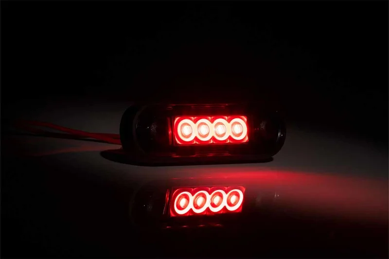 Dark marker light red 12-24v 0.15m. cable - 2