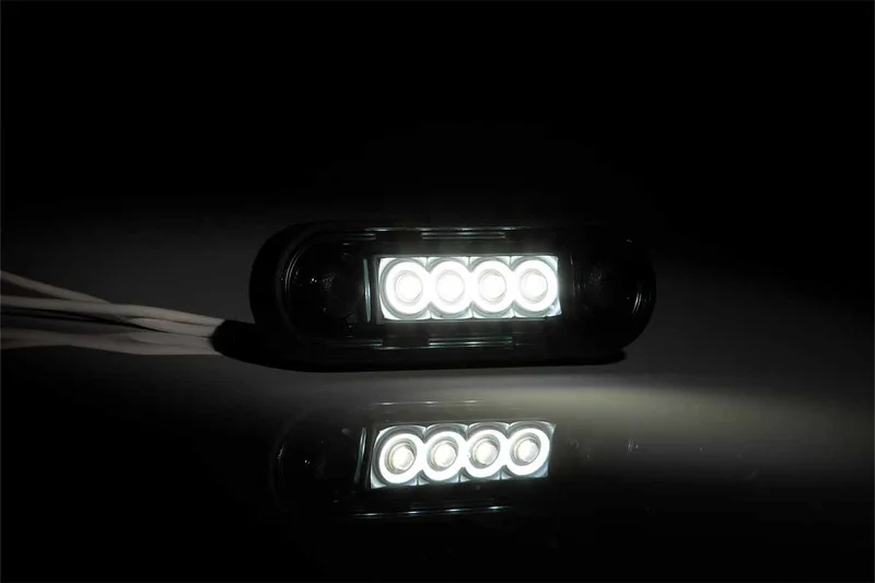 Dark marker light white 12-24v 0.15m. cable - 2