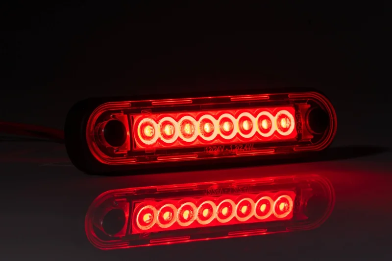 LED Posisjonslys / lang rød 12-24V 0.15m. kabel - 5