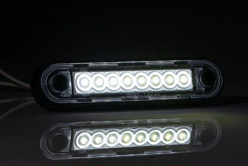 LED Posisjonslys /lang hvit 12-24V 0,15m kabel. - 4
