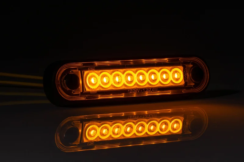 LED marker light /long amber 12-24v 0.15m. cable - 6