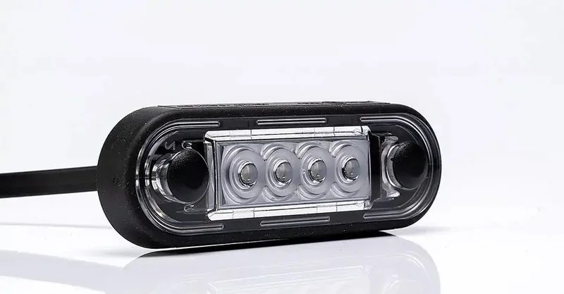 LED Positionsljus Röd 12-24V 15cm. kabel