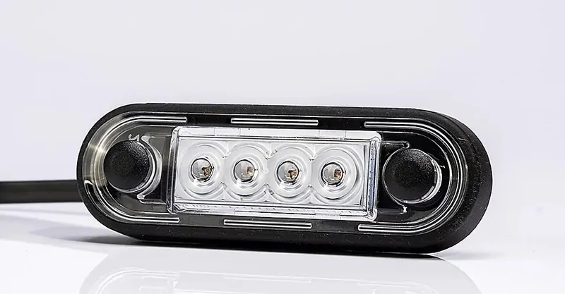 LED Positionsljus Röd 12-24V 15cm. kabel - 2